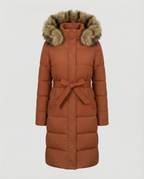 Padded women's down jacket