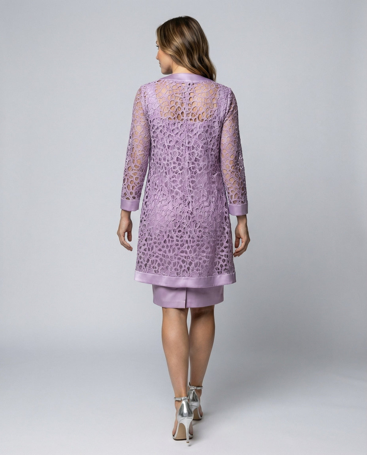 Elegant Lace Cardigan Dress