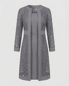 Elegant Lace Cardigan Dress
