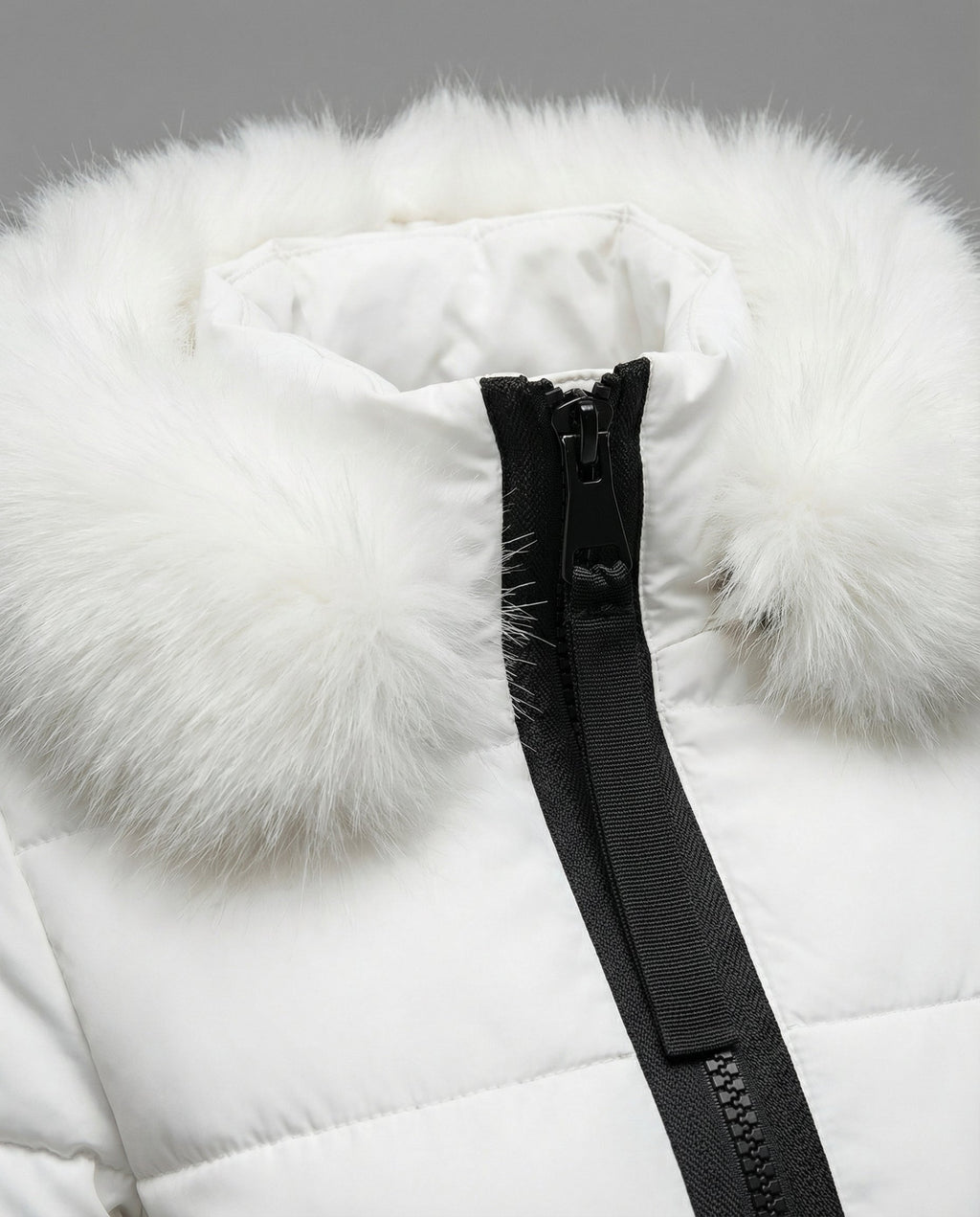 Windproof Ladies Puffer Coat Warm