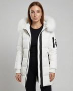 Windproof Ladies Puffer Coat Warm