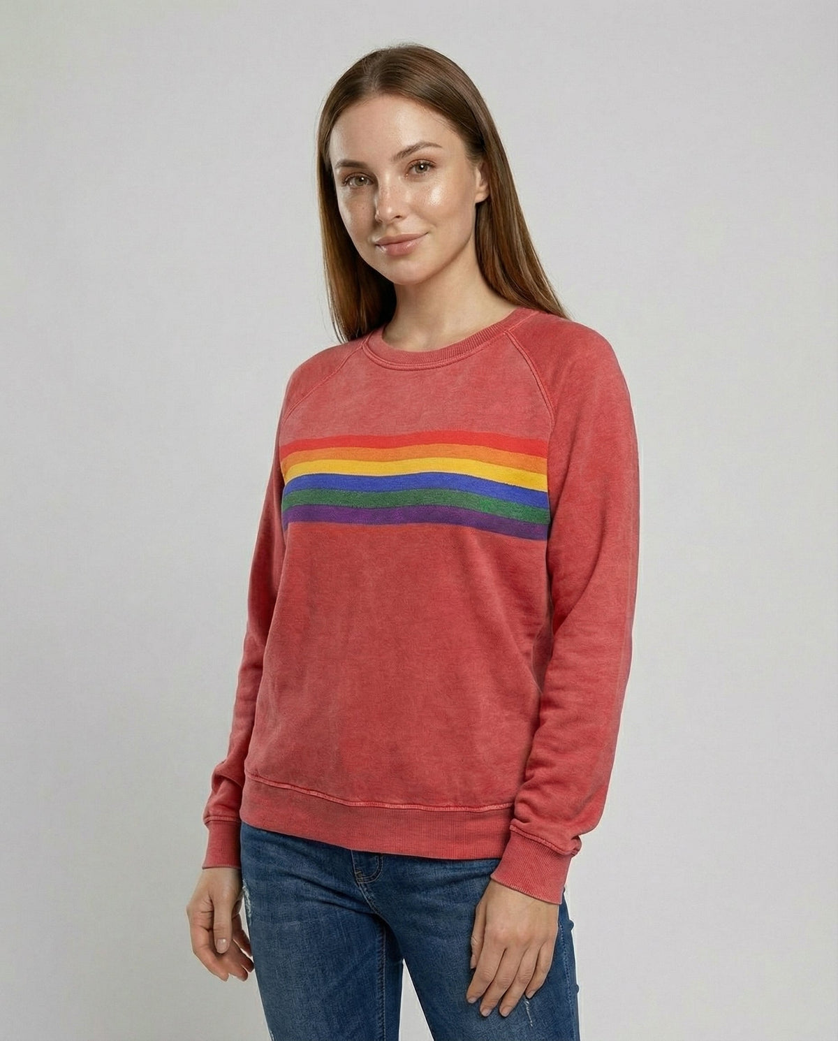 Soft Rainbow Sweater Women