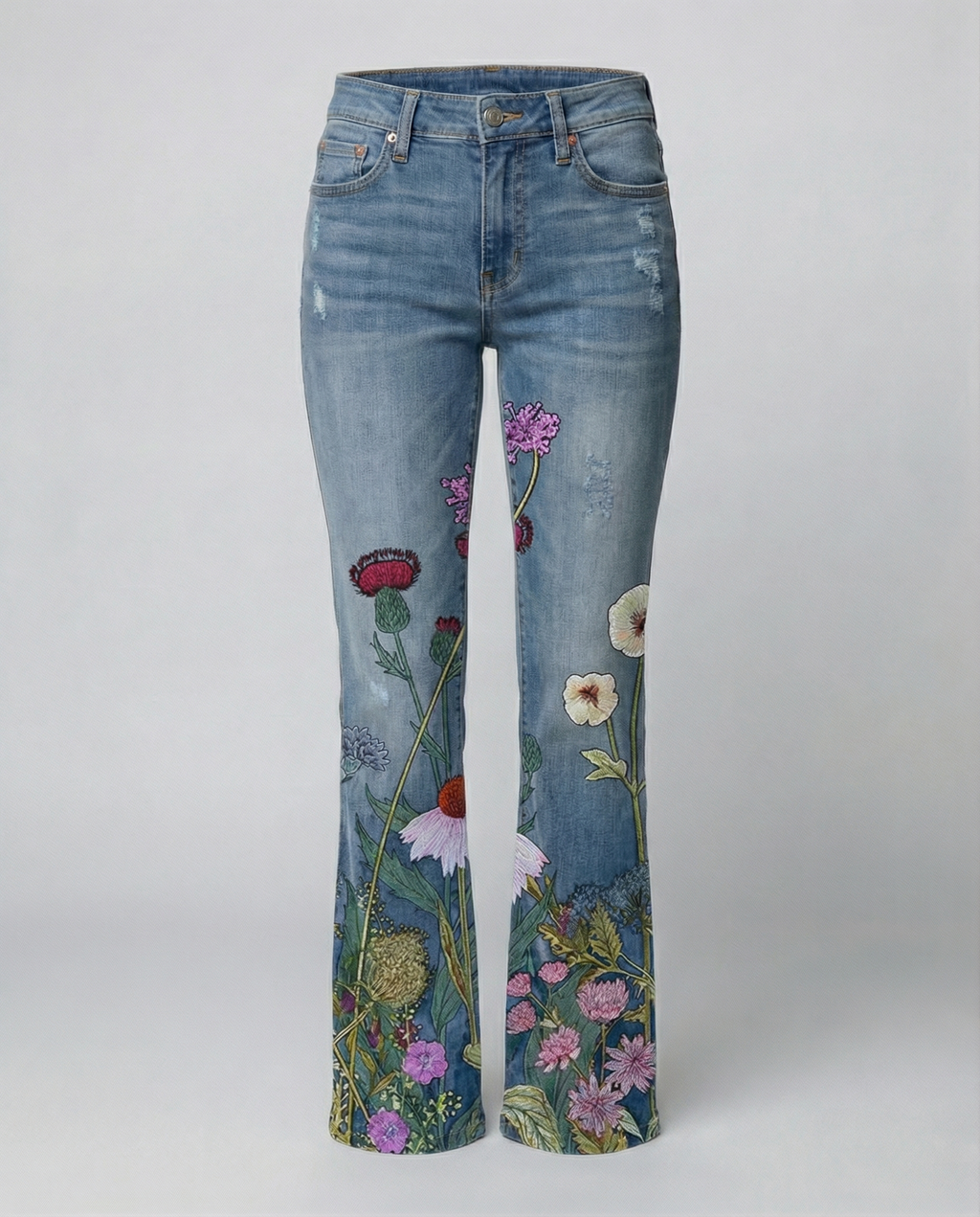 High-waisted women's flared pants