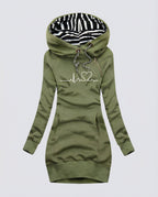Heartbeat Casual Hoodie Women