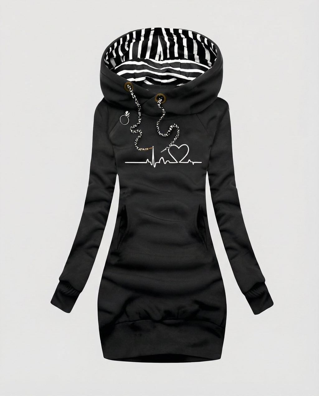 Heartbeat Casual Hoodie Women