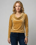Elegant Velvet Shirt Women Casual