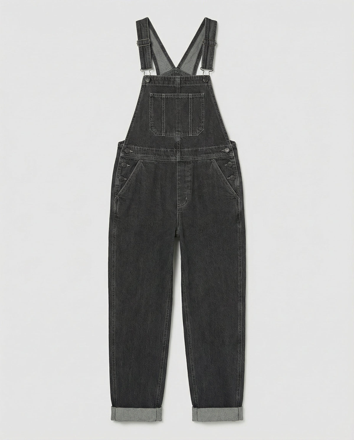 Denim Cross Back Overalls Women