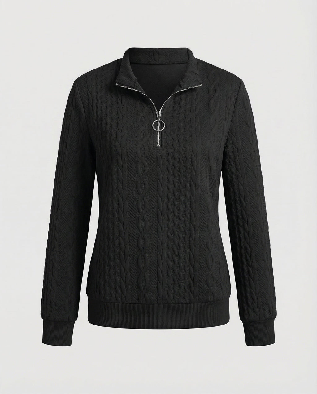 Structured knit casual pullover women's