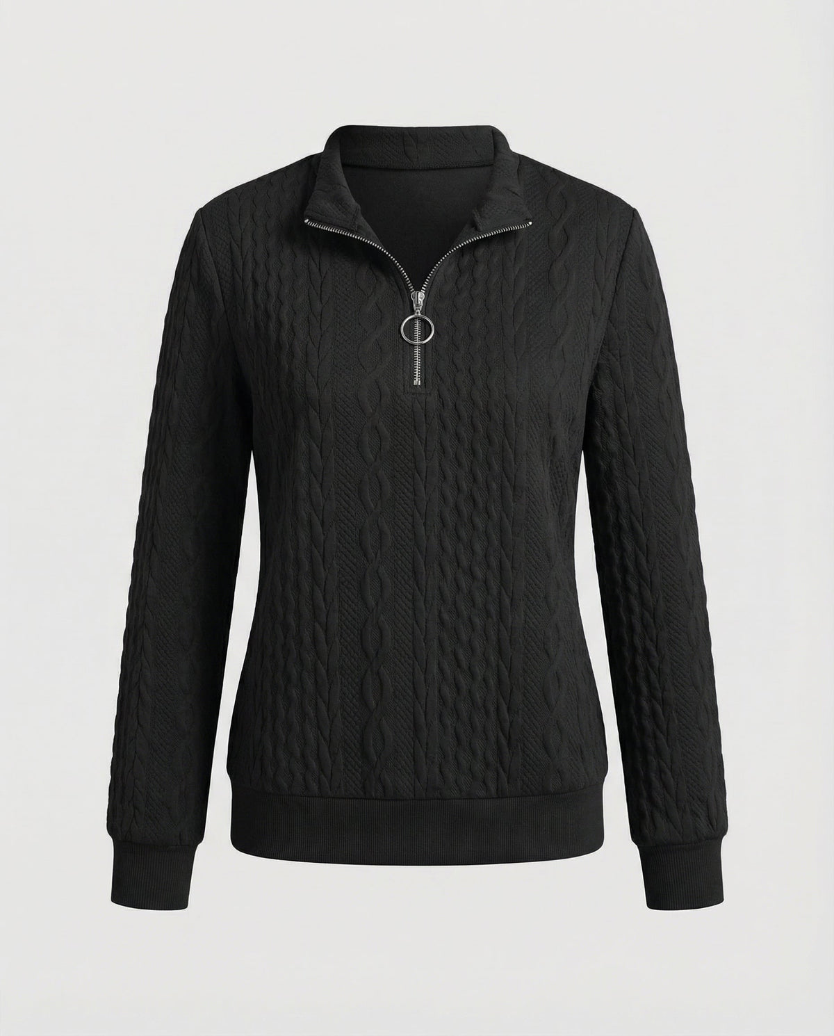 Structured knit casual pullover women's