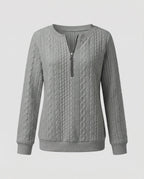Structured knit casual pullover women's