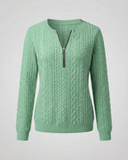 Structured knit casual pullover women's