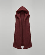 Cozy lambskin imitation vest women