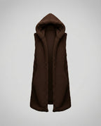 Cozy lambskin imitation vest women
