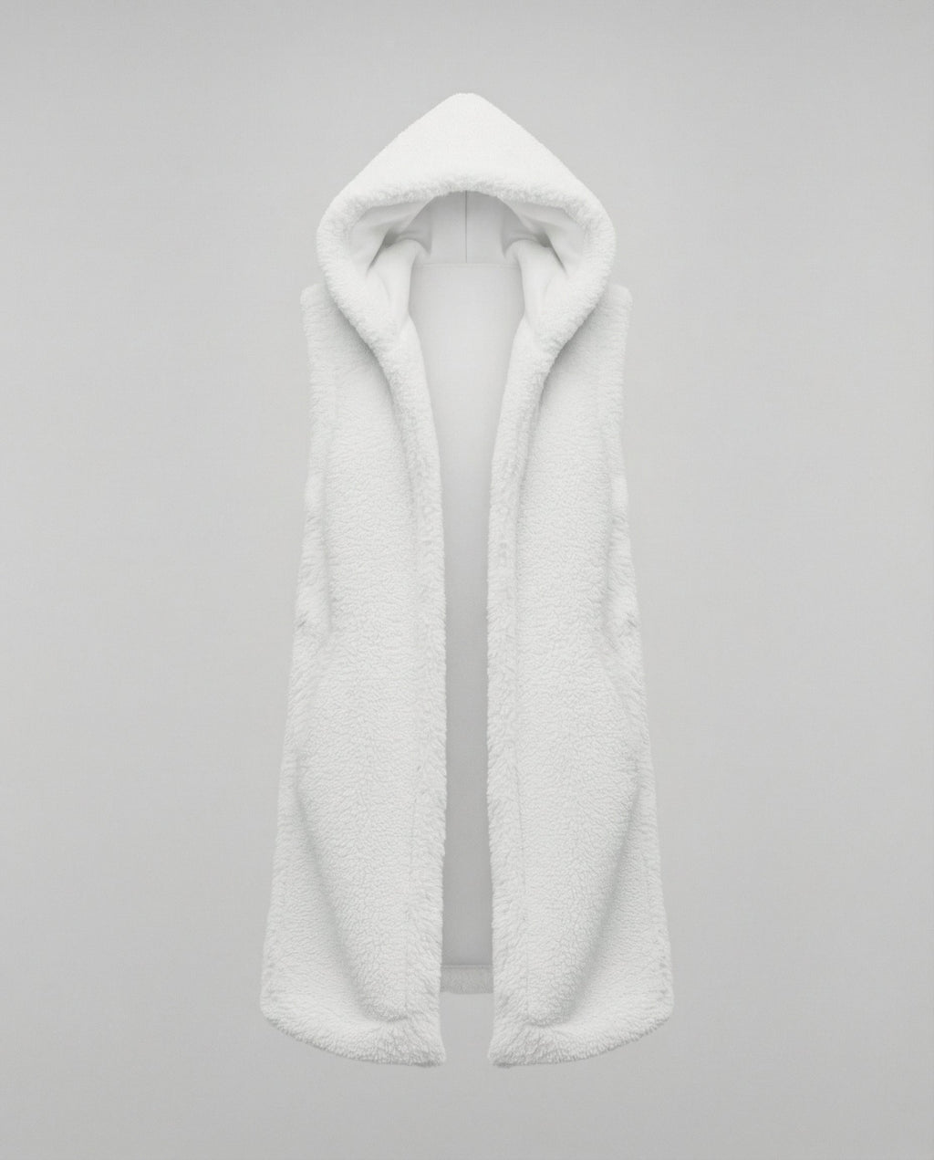 Cozy lambskin imitation vest women
