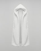 Cozy lambskin imitation vest women