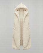 Cozy lambskin imitation vest women