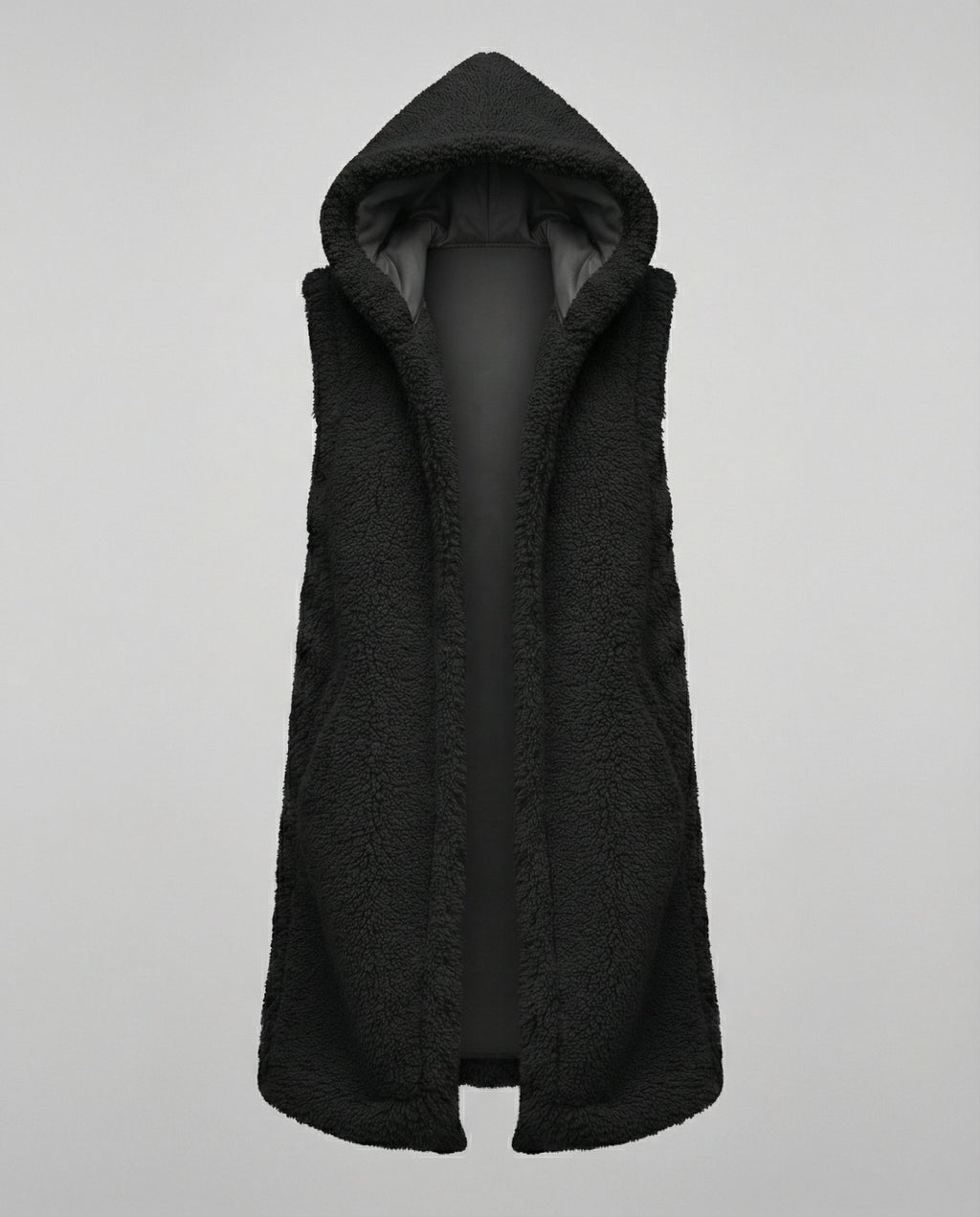 Cozy lambskin imitation vest women
