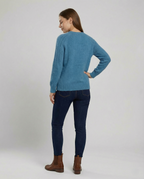 Fluffy women's knit sweater