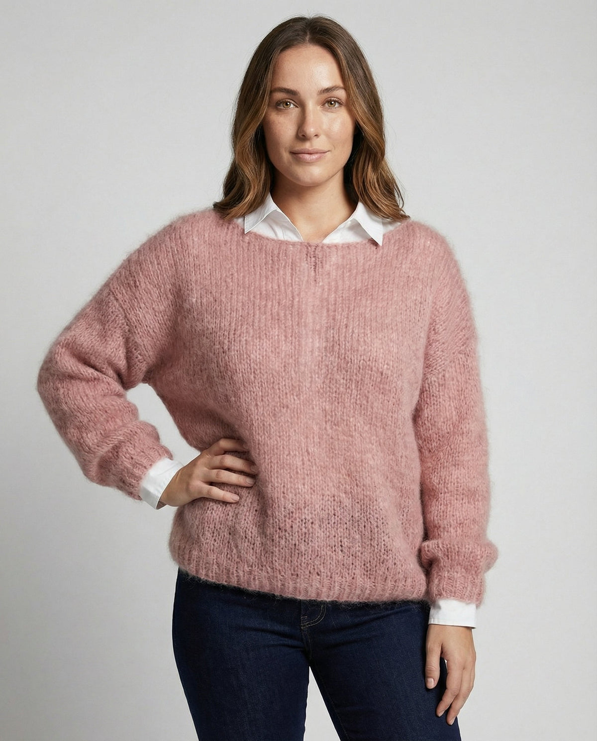 Colorful Carmen sweater women