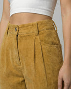 Casual Comfort Cord Pants Women