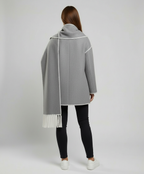 Elegant Scarf Jacket Women Warm