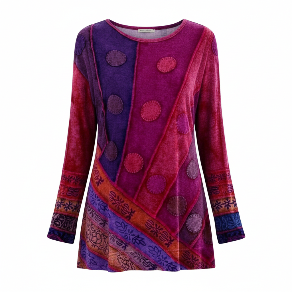 Colorful Vintage Tunic Women