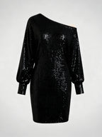 Glamorous Contrast Sequin Dress Women