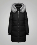 Windproof Ladies Puffer Coat Warm