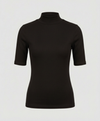 Fine knit seamless turtleneck sweater women