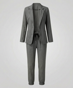 Elegant Blazer Jogger Women's Set
