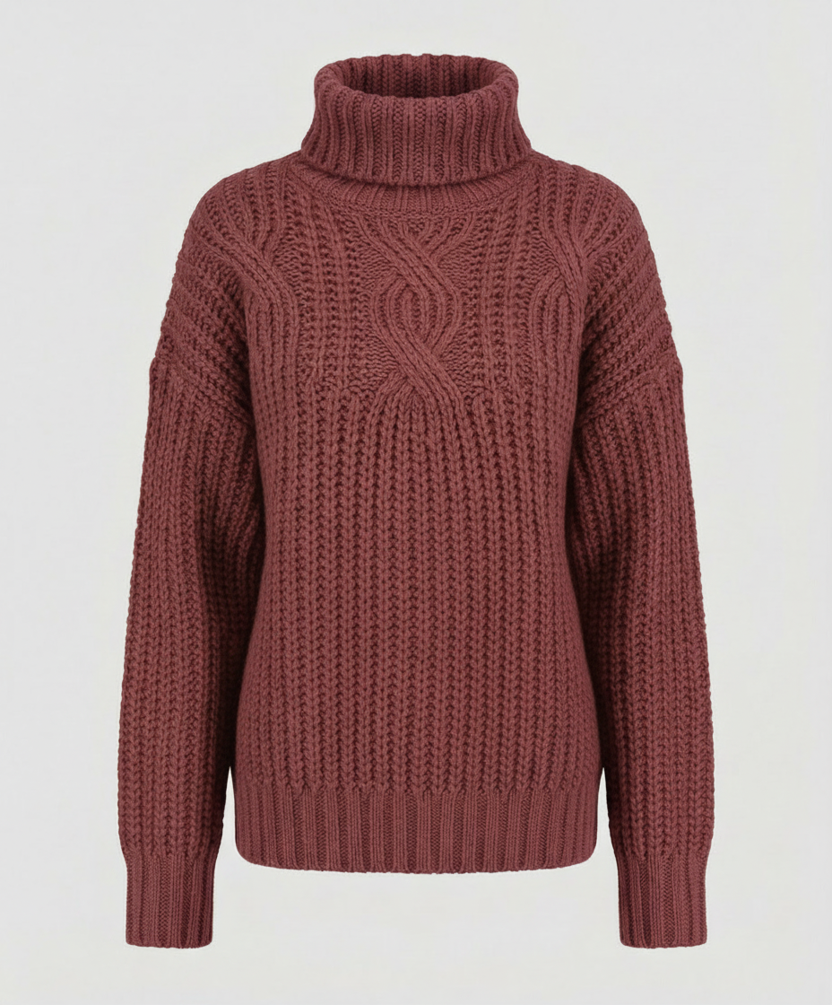 Comfortable turtleneck sweater women