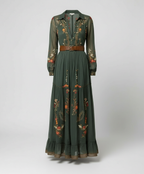 Boho Maxi dress with V-neck
