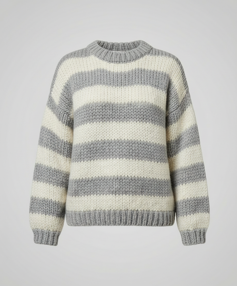 Striped Women's Oversized Sweater