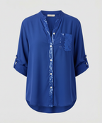 Glitter blouse women sequins
