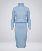 Cozy knitted dress women