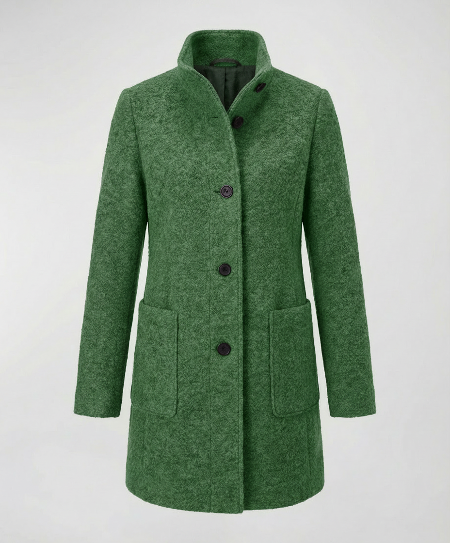Elegant Vintage Wool Coat Women
