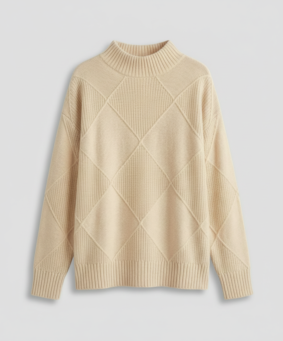 Soft Cashmere Roll Neck Sweater Women