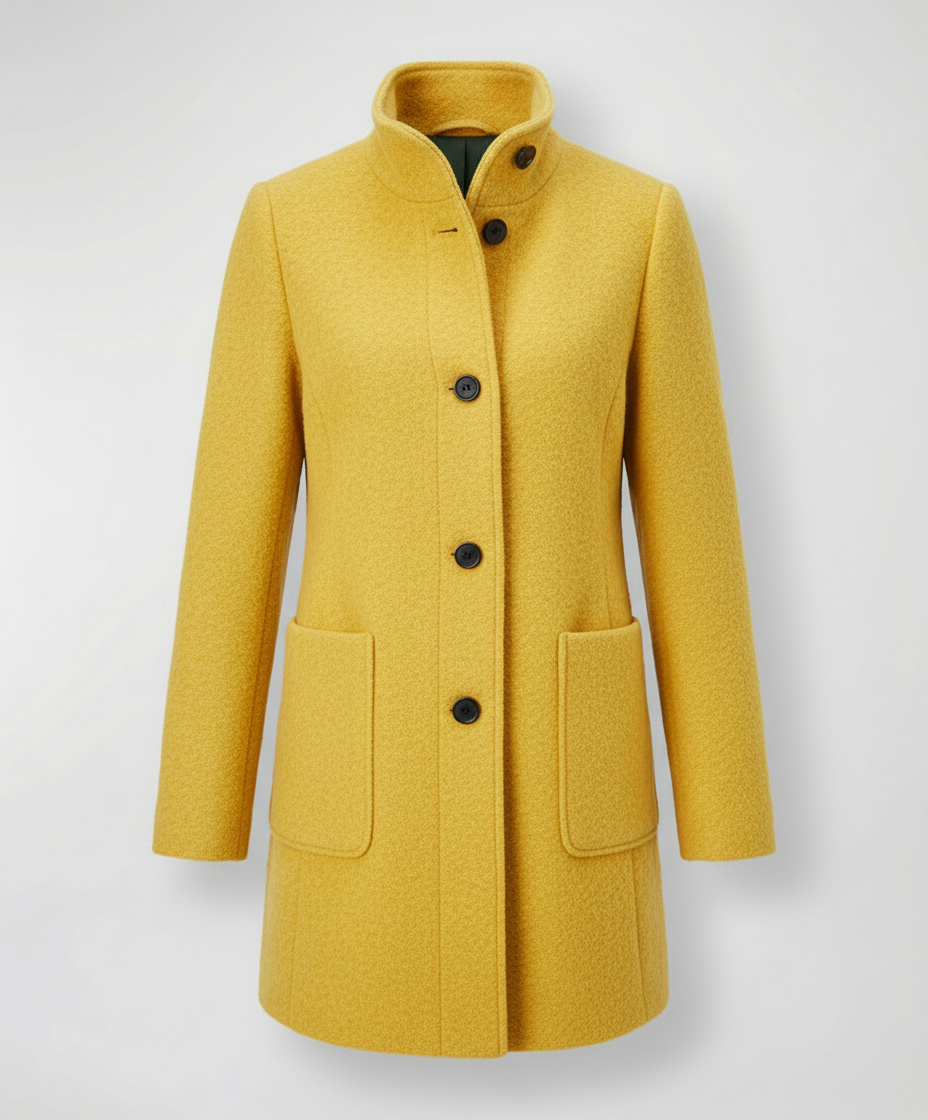 Elegant Vintage Wool Coat Women