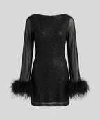 Spring-embellished party dress women