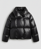 Short down coat women'shood