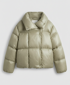 Short down coat women'shood
