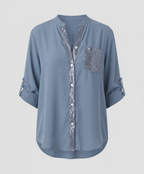 Glitter blouse women sequins