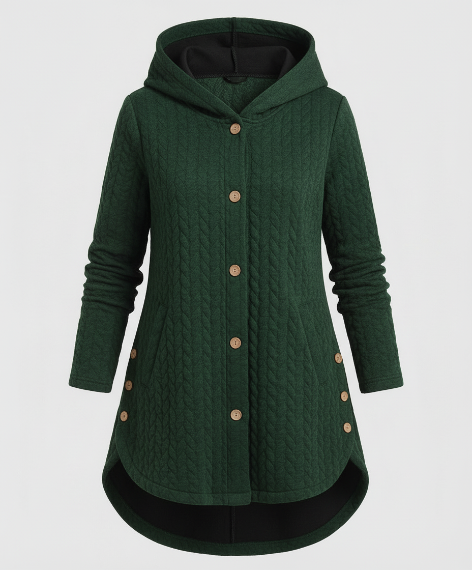Warm Winter Jacket Burgundy Women