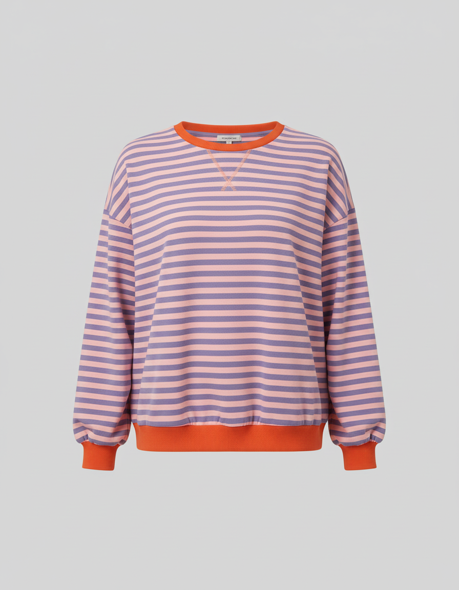 Striped Oversized Sweater Women