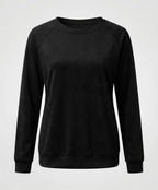 Comfortable Round Neck Sweatshirt Women