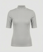 Fine knit seamless turtleneck sweater women