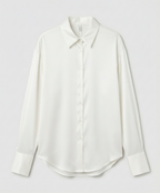 Elegant Silk Blouse Vintage Women