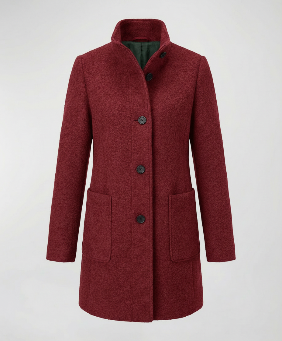 Elegant Vintage Wool Coat Women