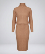 Cozy knitted dress women