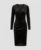 Elegant women's velvet dress